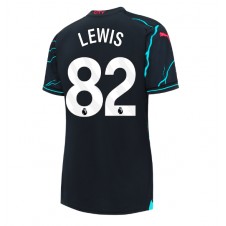 Manchester City Rico Lewis #82 Tredjedrakt Kvinner 2023-24 Kortermet